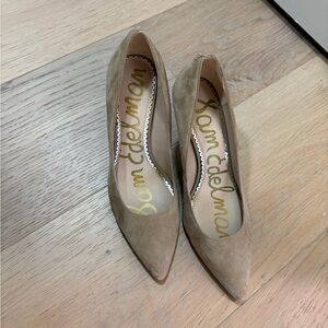 Sam Edelman Taupe Suede Heels